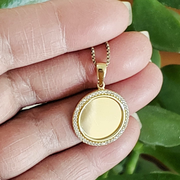 14K real yellow gold pendant - Picture 5 of 7